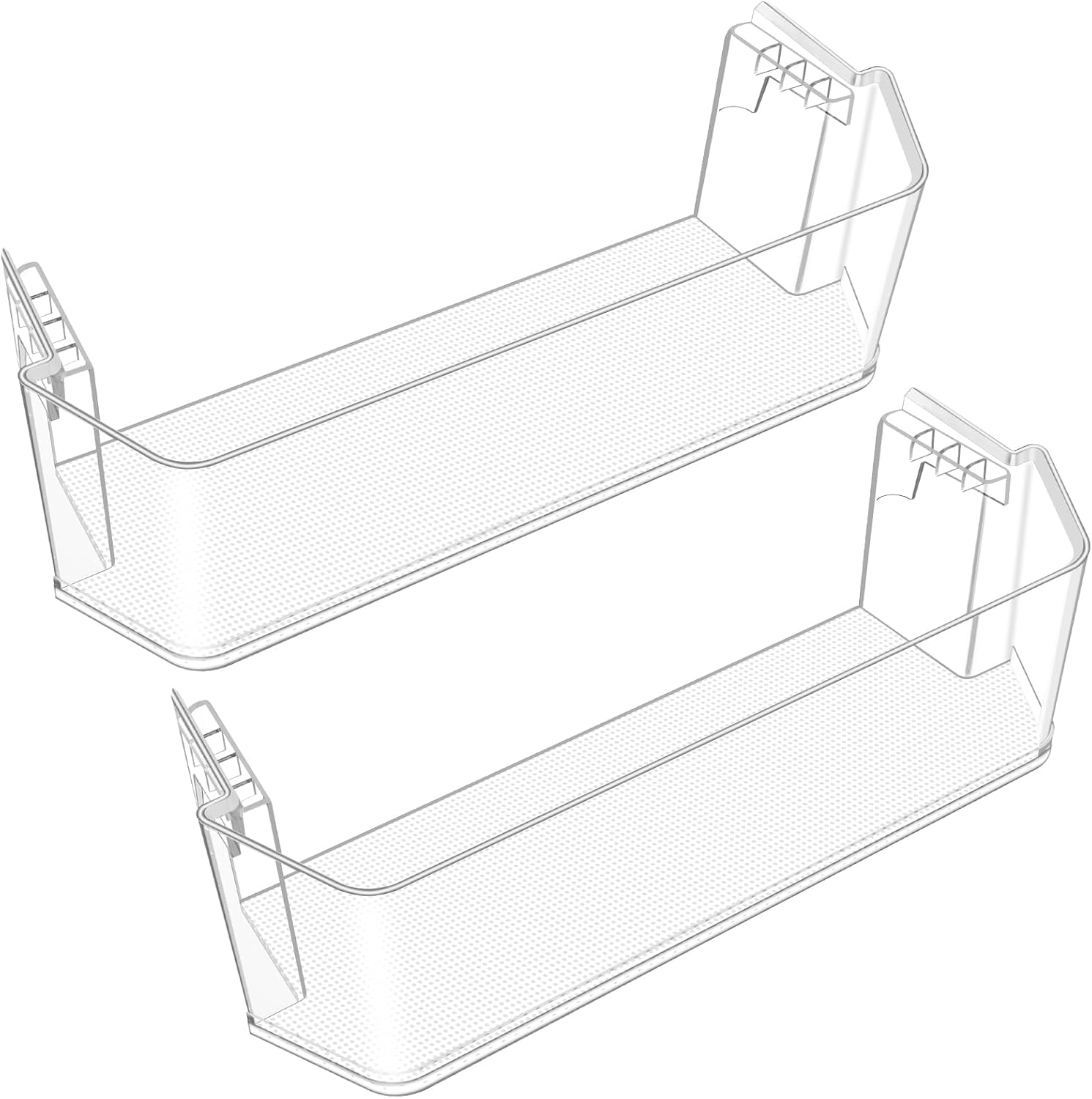 [2 pack] Upgraded W11366475 Refrigerator Door Bin Compatible with Whirlpool Refrigerator Door Shelf Parts W10728185 Whirlpool Fridge Trivet Shelf WRF767SDHZ04 WRF767SDHZ00 WRF757SDHZ05 Shelves