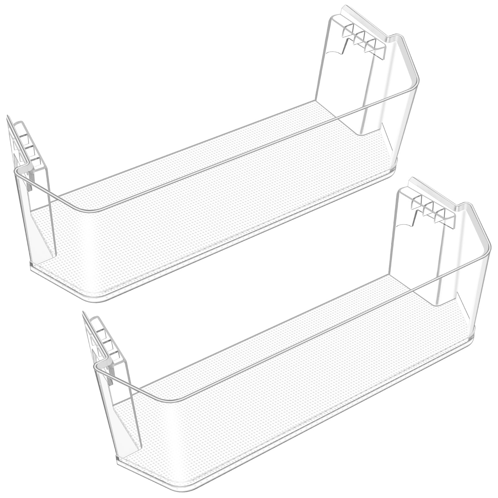 Photo 1 of [2 pack] Upgraded W11366475 Refrigerator Door Bin Compatible with Whirlpool Refrigerator Door Shelf Parts W10728185 Whirlpool Fridge Trivet Shelf WRF767SDHZ04 WRF767SDHZ00 WRF757SDHZ05 Shelves