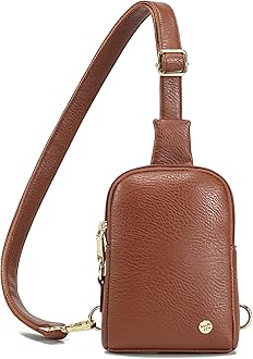 INICAT Travel Small Crossbody Sling Bags Women Vegan Leather Purses Fanny Packs Cross Body Bag Birthday Gifts