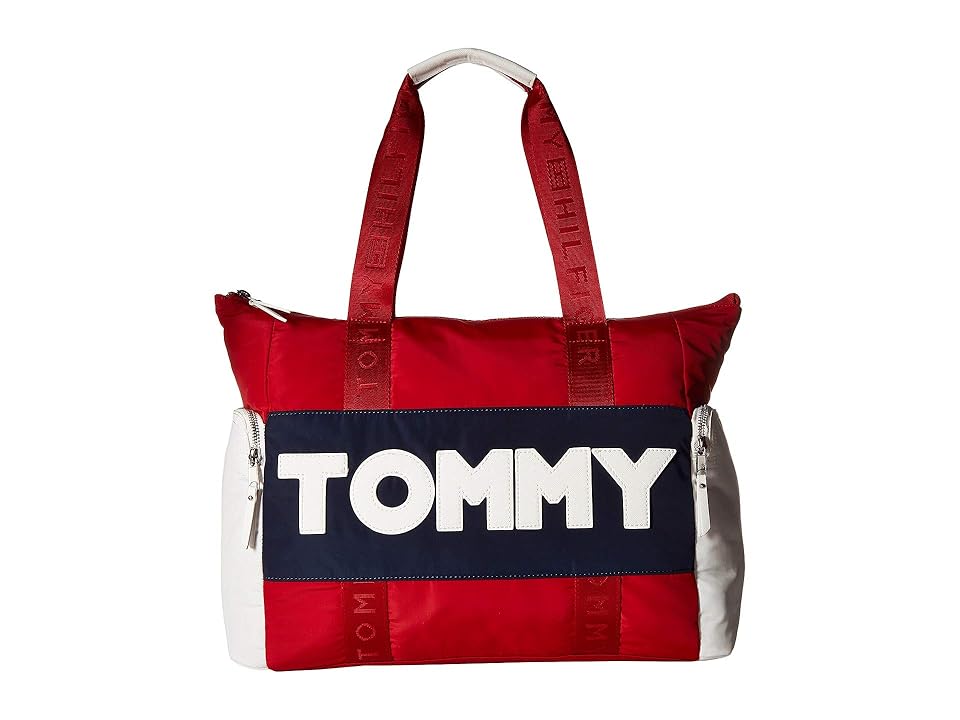 

Tommy Hilfiger Tommy Nylon Tote (Navy/Red) Tote Handbags