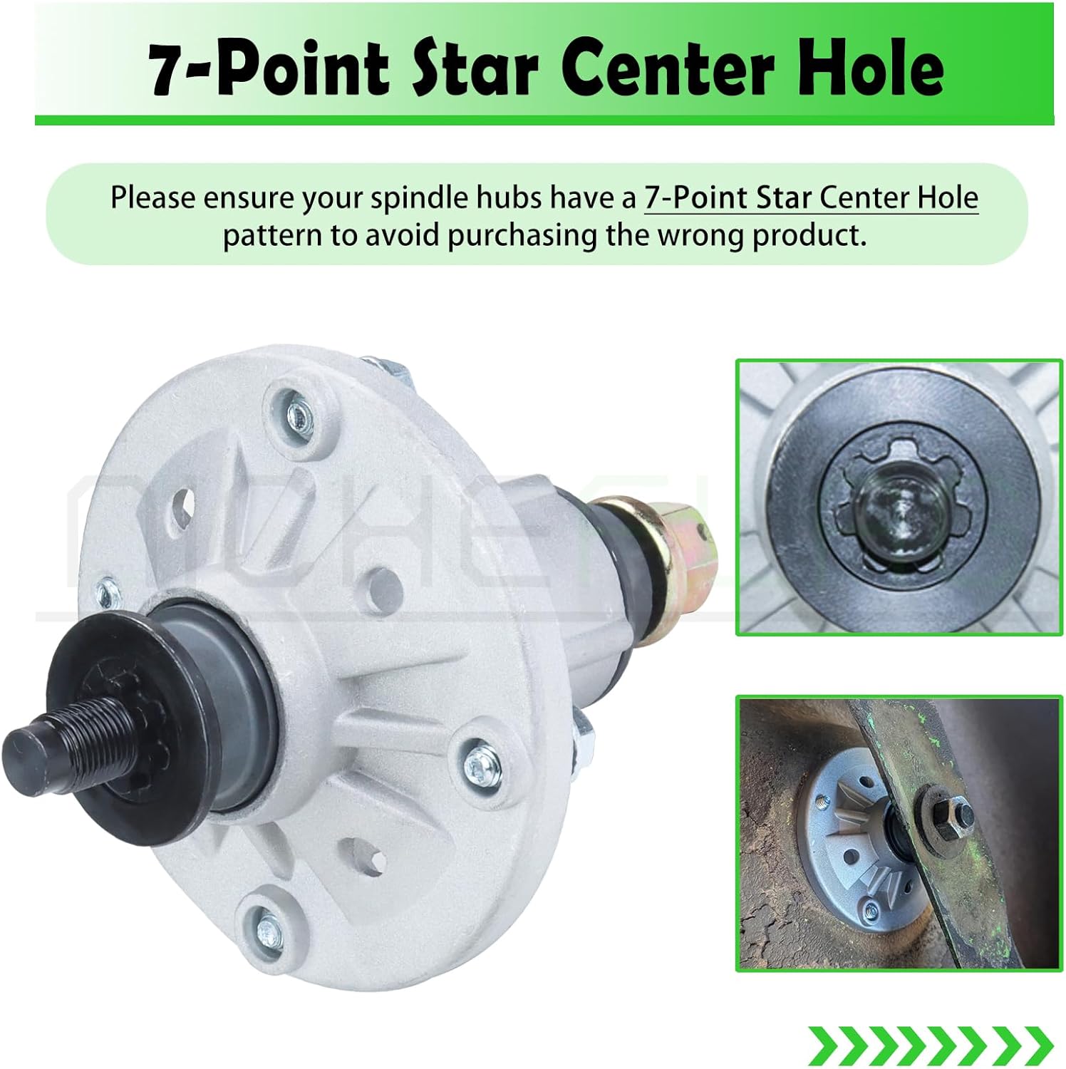 2 Pack GY21098 Spindle Assembly with GX20367 Spindle Pulley GY20629 GY22172 Idler Pulley GX20072 Belt 1/2x103 Replaces AUC15811 GY20454 for John Deere 42" D110 D130 D105 LA115 D125 Decks