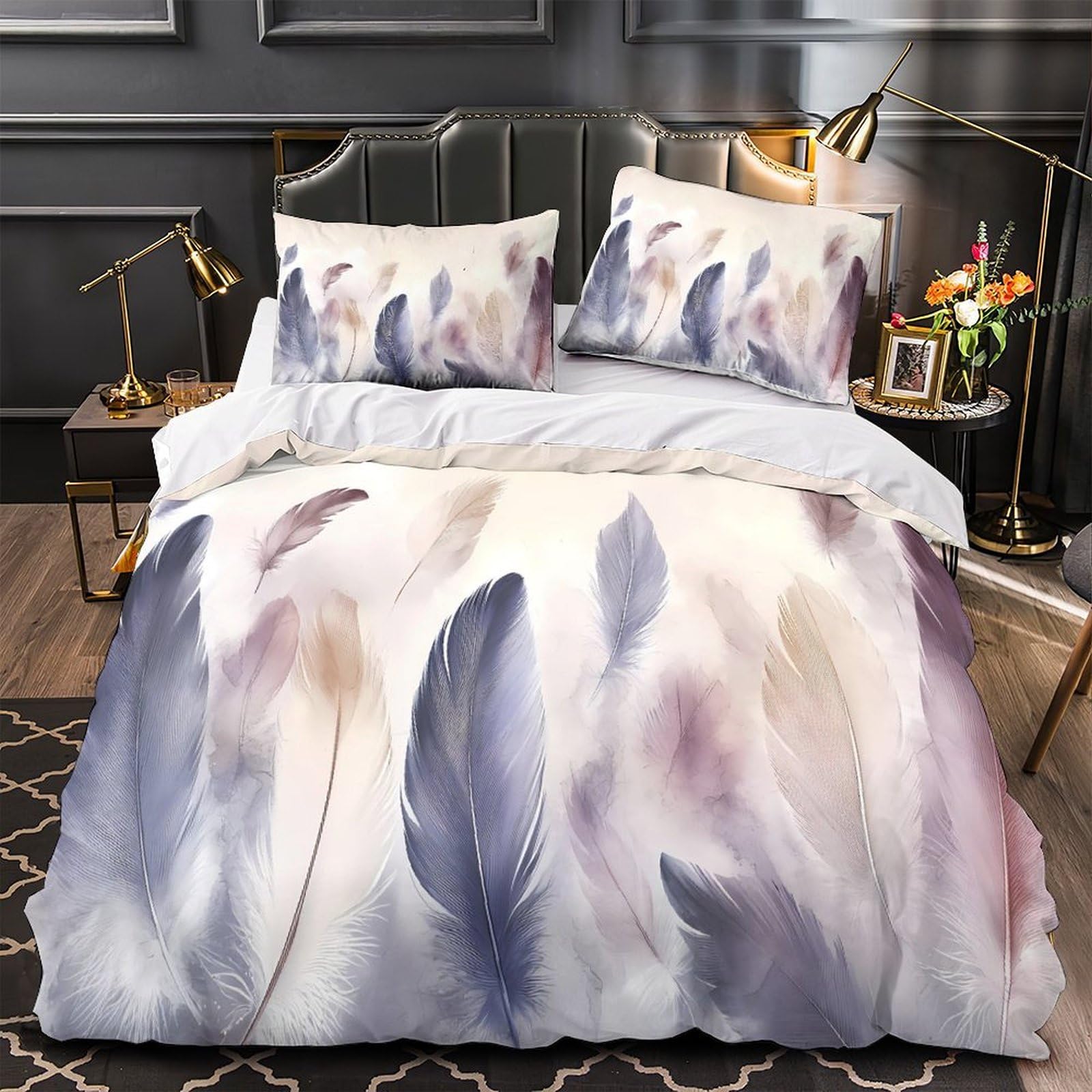 Parure de lit épées fantastiques 200x200 housse de couette imprimée 3D microfibre douce