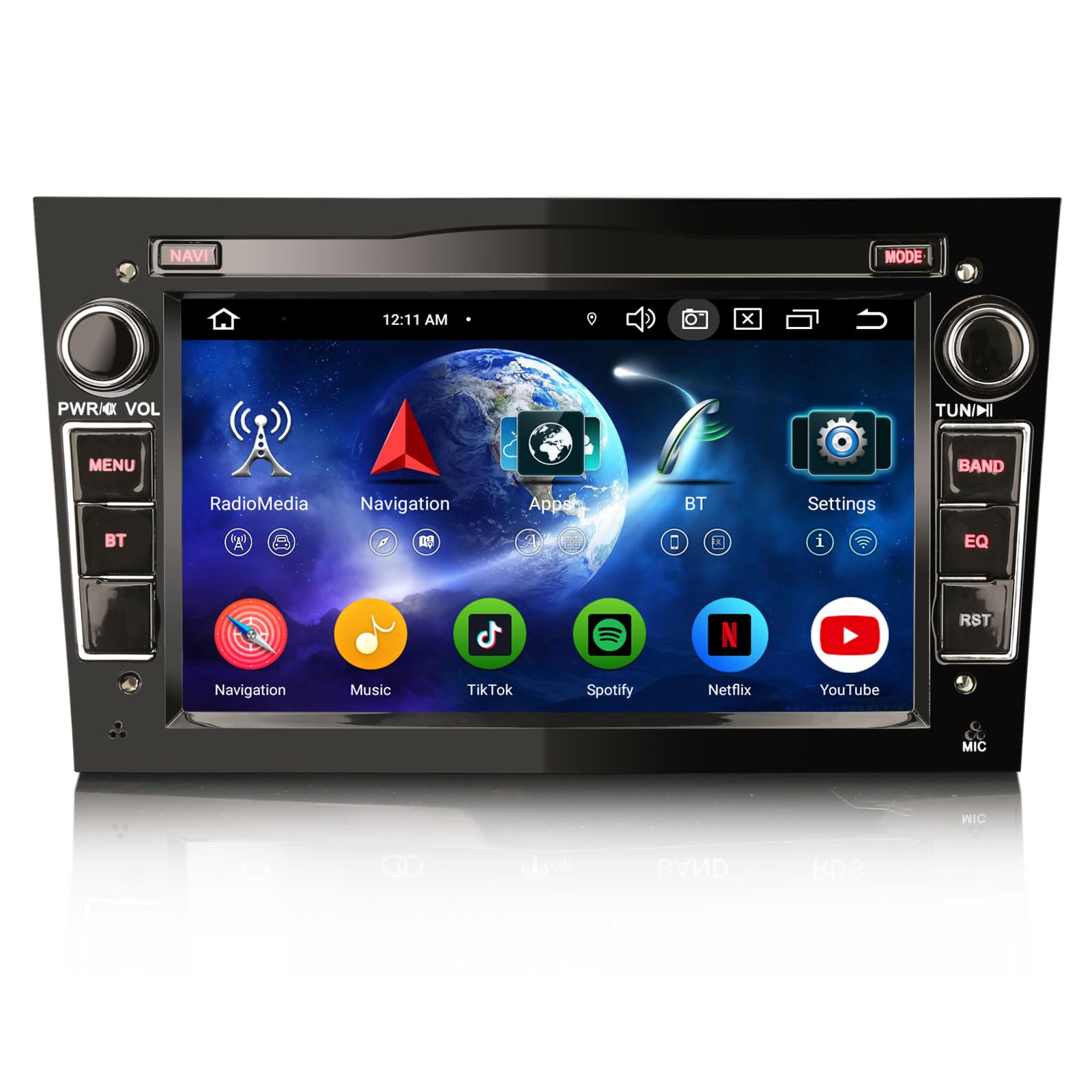 Erisin Radio samochodowe z systemem Android 14, Bluetooth GPS, nawigacja do Opel Antara, Astra Corsa C/D, Vectra Meriva, Signum, Vivaro, Zafira, Combo 7 cali, IPS Wireless CarPlay Android Auto DAB+
