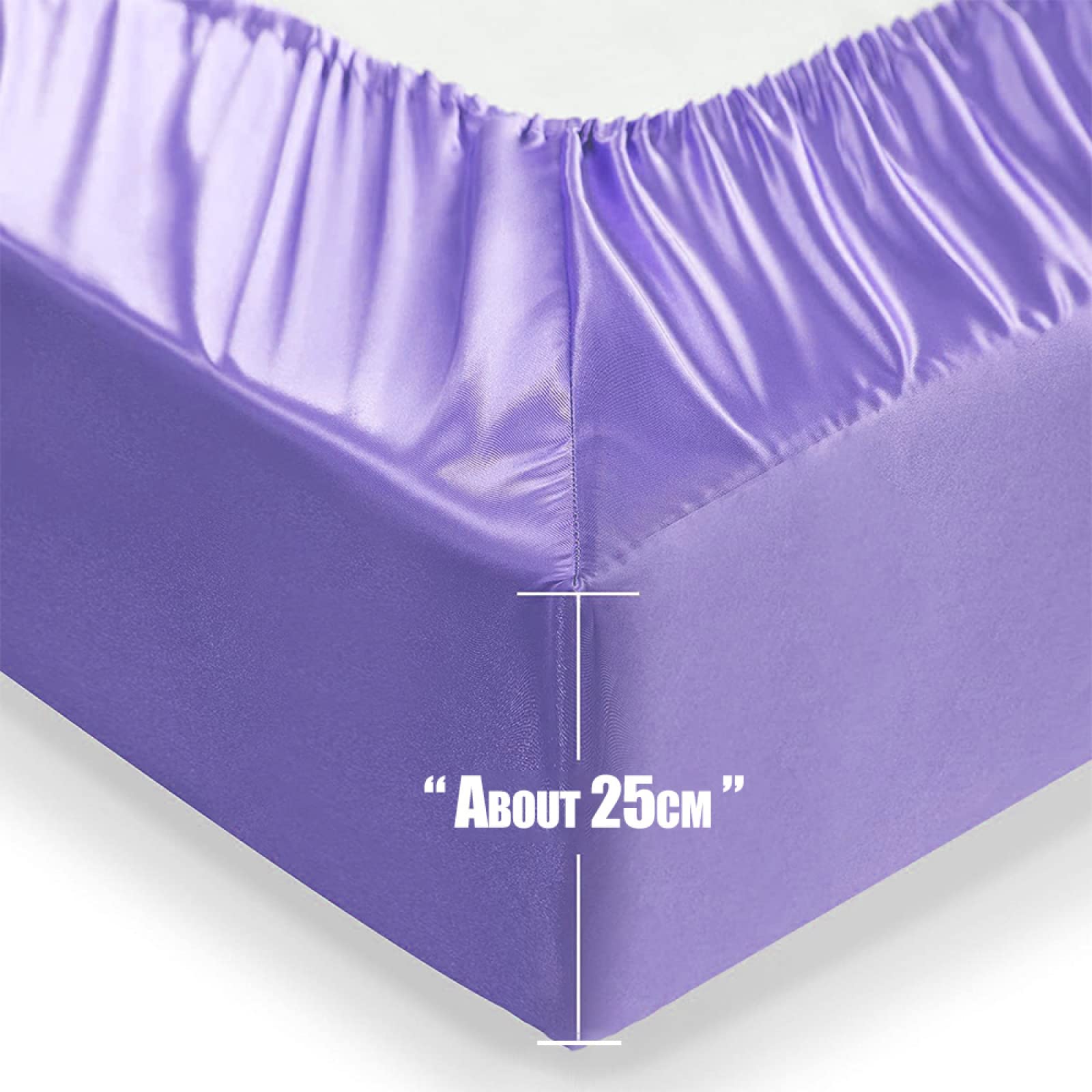 JIANINGHOME Cosy Beddin Satijnen hoeslaken zomer ijs zijden laken, slaapkoeling matras beddengoedset, ademend, antislip, queensize, tweepersoonsbed, 120 x 200 JIANINGHOME Cosy Beddin Satijnen hoeslaken zomer ijs zijden laken, slaapkoeling matras beddengoedset, ademend, antislip, queensize, tweepersoonsbed, 120 x 200