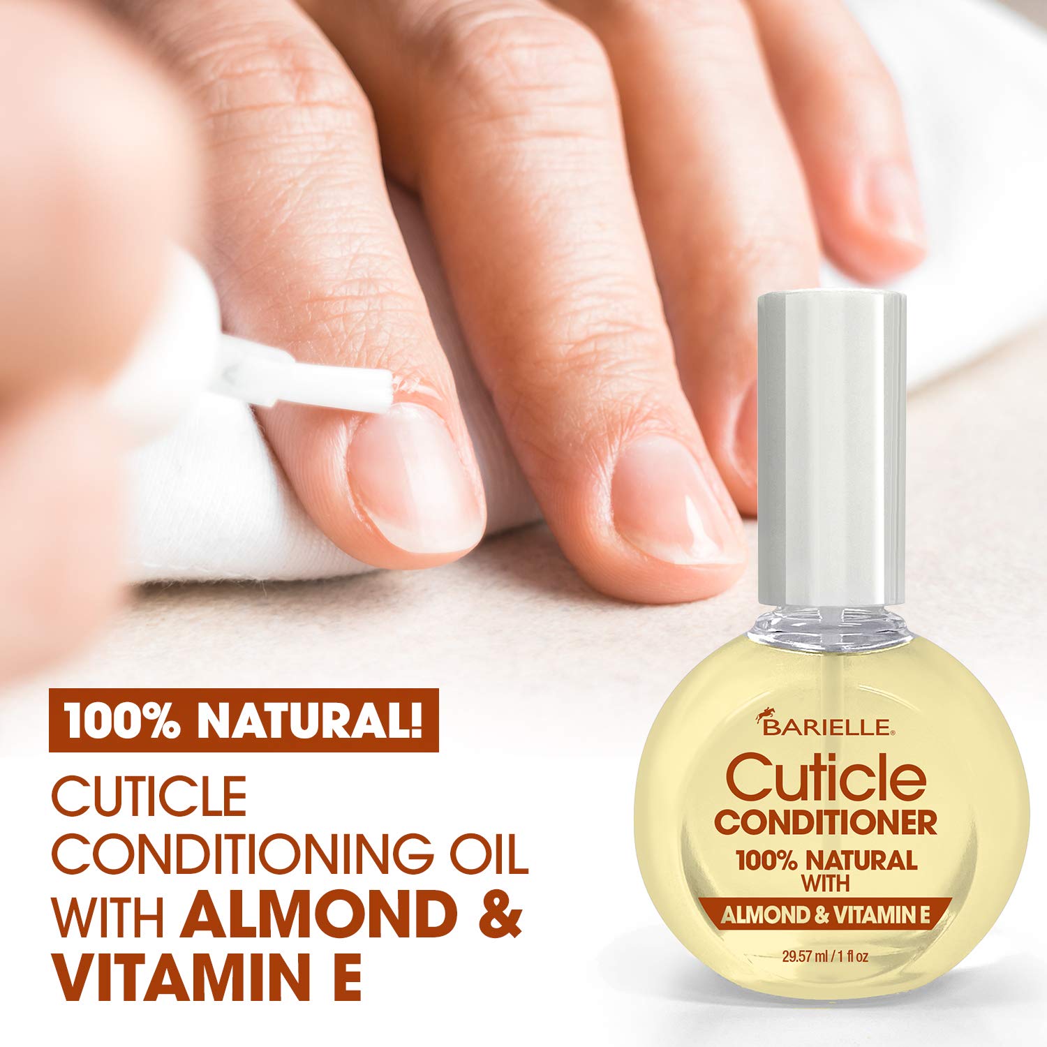 Barielle 100% Natural Cuticle Conditioner with Almond & Vitamin E 1 oz. : Beauty & Personal Care