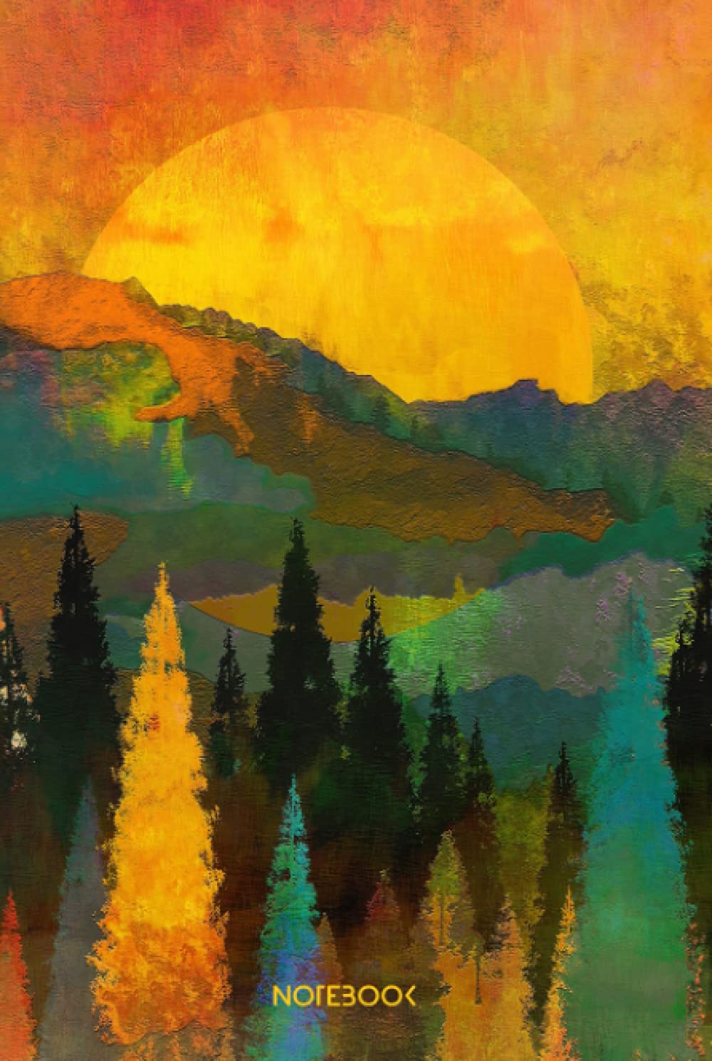 Art Notebook HARDCOVER - Size (6 x 9 inches) 120 Pages: DUAL Lined & Blank Paper (Edition: Nature Sunrise): Your Nature Journal & Sketchbook Companion ... Gardening, Farming Notes and Sketching