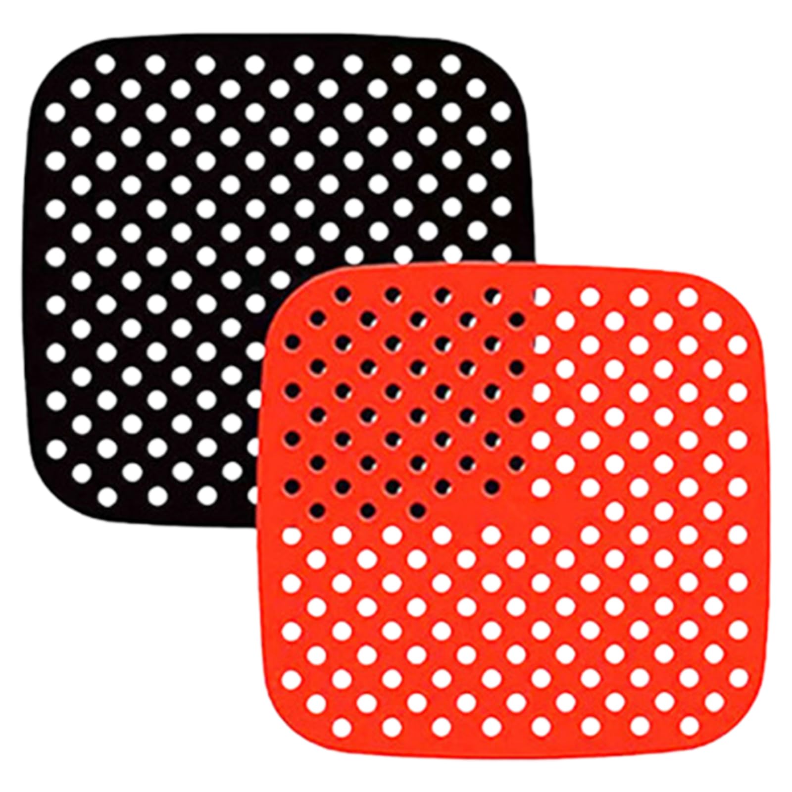 Tsophreniq 2Pcs Frying Machine Mats Nonstick Dishwasher Safe Silicone for Oven Liner Oil Resistant Cooking Accessories High Temperature Resistant Silicone Mat