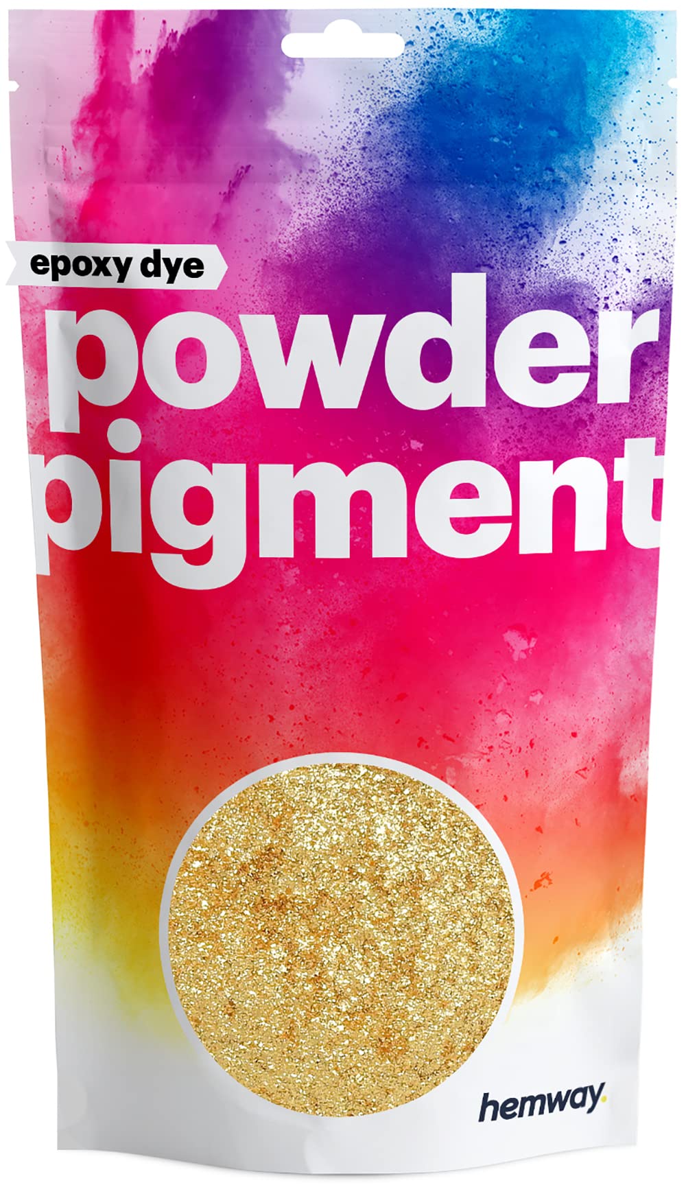 Hemway Epoxy Dye Powder Pigment Metallic Dark Gold Powder 50g