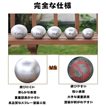 Amazon | 砲丸投げ 玉 砲丸 練習用 砲丸投げ 玉 練習 鉄玉 鉄球