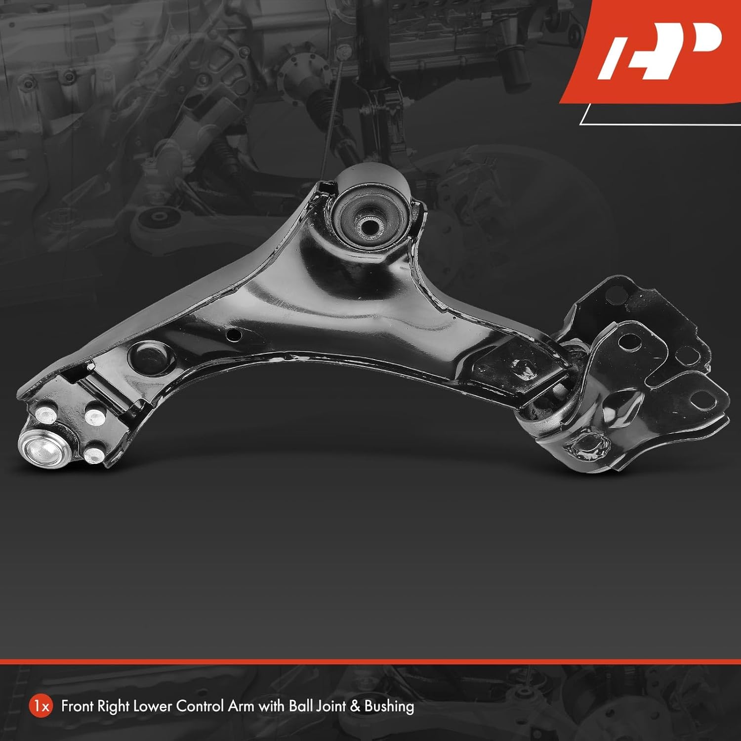 A-Premium Front Right Lower Control Arm, with Ball Joint & Bushing, Compatible with Volvo S60 2011-2015, S80 2006-2015, V60 2015-2018, V70 2009-2010