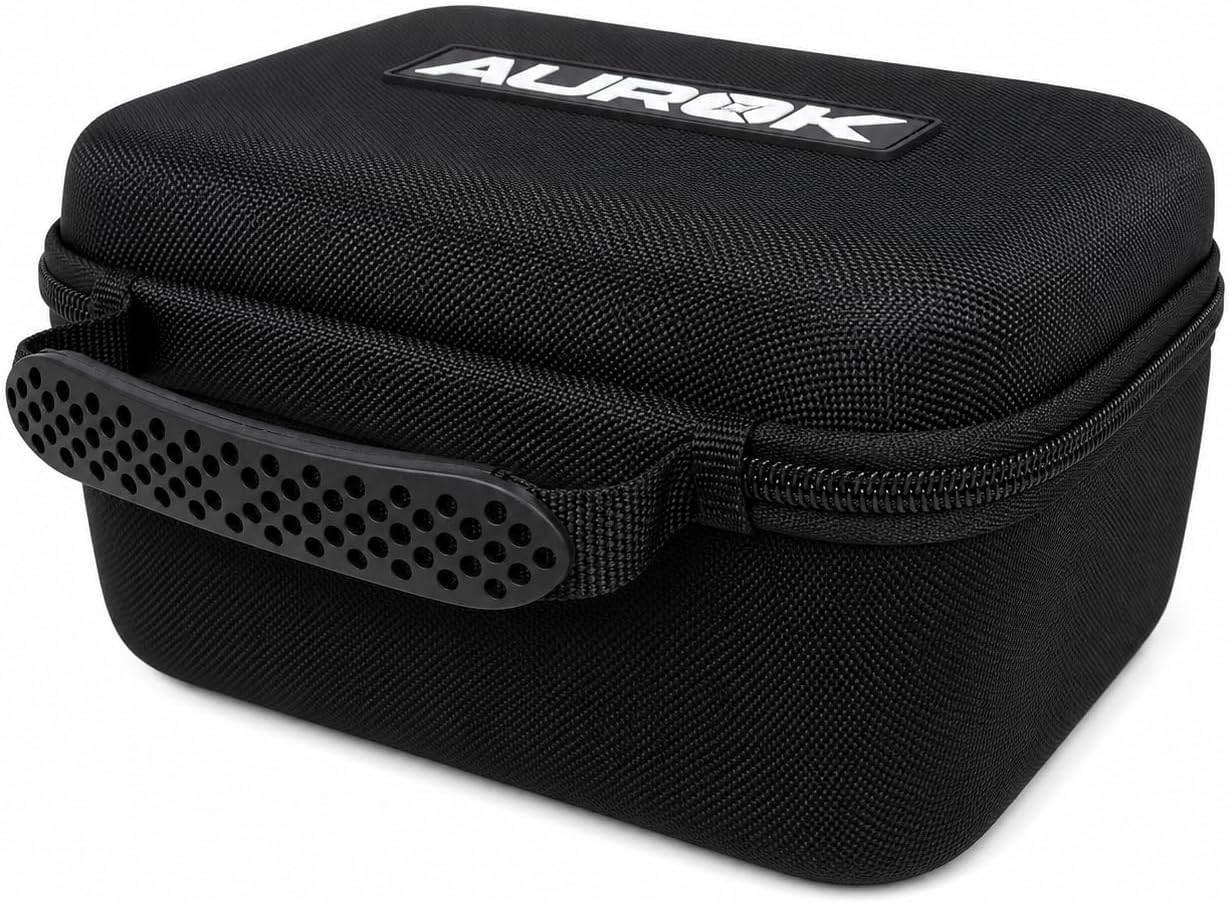 Hard Case for Shooting Ear Protection and Safety Glasses - Shockproof Protective Carrying Case for Earmuffs & Eyewear