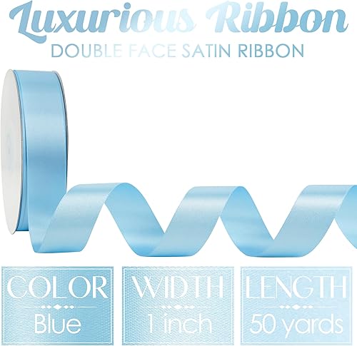 Vista 306 de MEEDEE Orange Satin Ribbon - 1.5 inch Double Faced Satin Ribbon, 50 Yards - Neon Tangerine - For Christmas, Thanksgiving, Halloween, Weddings