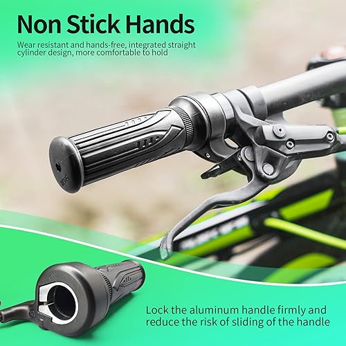 Miniatura 6 de MUSELK Bicicleta eléctrica 20X Full Half Twist Acelerador Mango derecho Acelerador 3PIN Conector hembra para BBS01 BBS02 BBSHD Mid Motor Acelerador