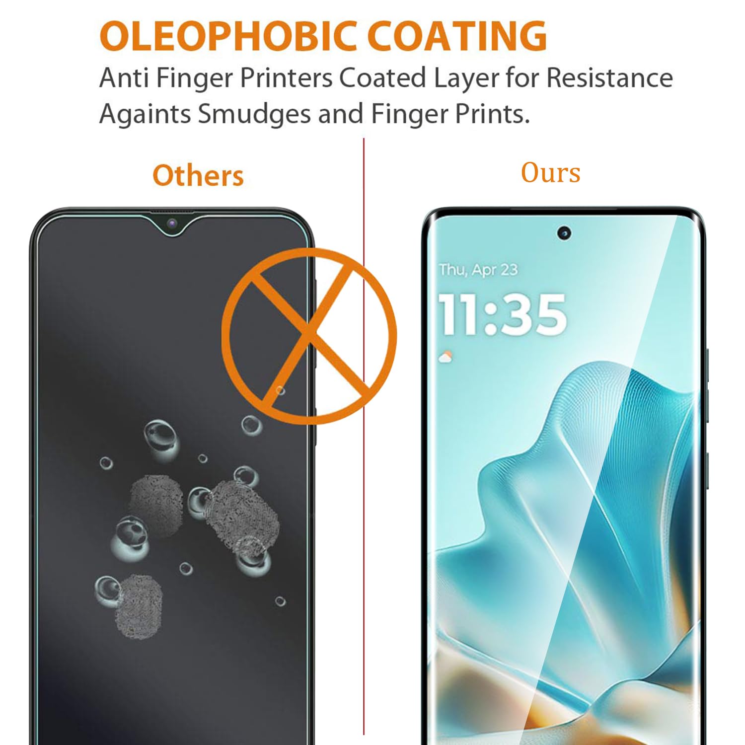 Lot De 3, Verre Trempé Pour Moto Edge 60 Fusion,Film