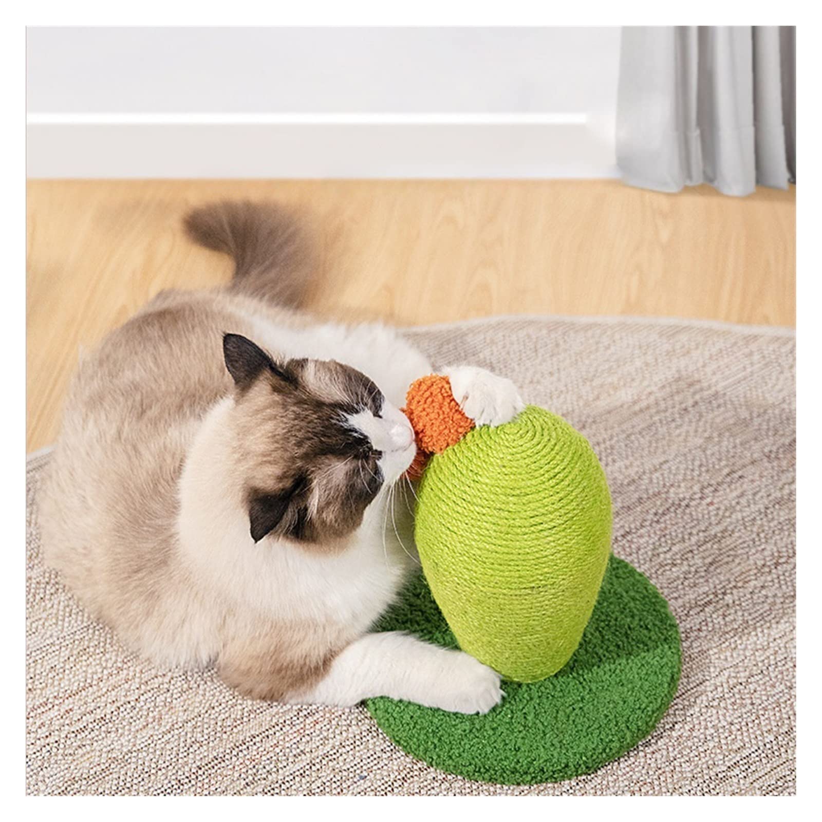 árbol para gatos Rascador de gato, poste de rascador de Cactus for gatos, tablero de garra de gato Vertical, juguete for gatos resistente al desgaste sin caspa, suministros for gatos actividades para