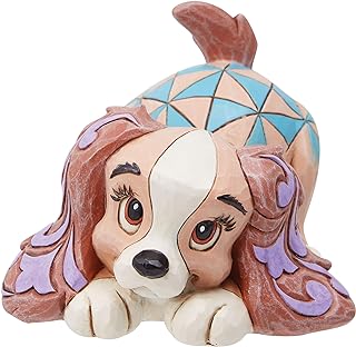 Enesco Disney Gelenekleri Jim Shore Lady ve The Tramp Minyatür Heykelcik, 2,5 İnç, Çok Renkli
