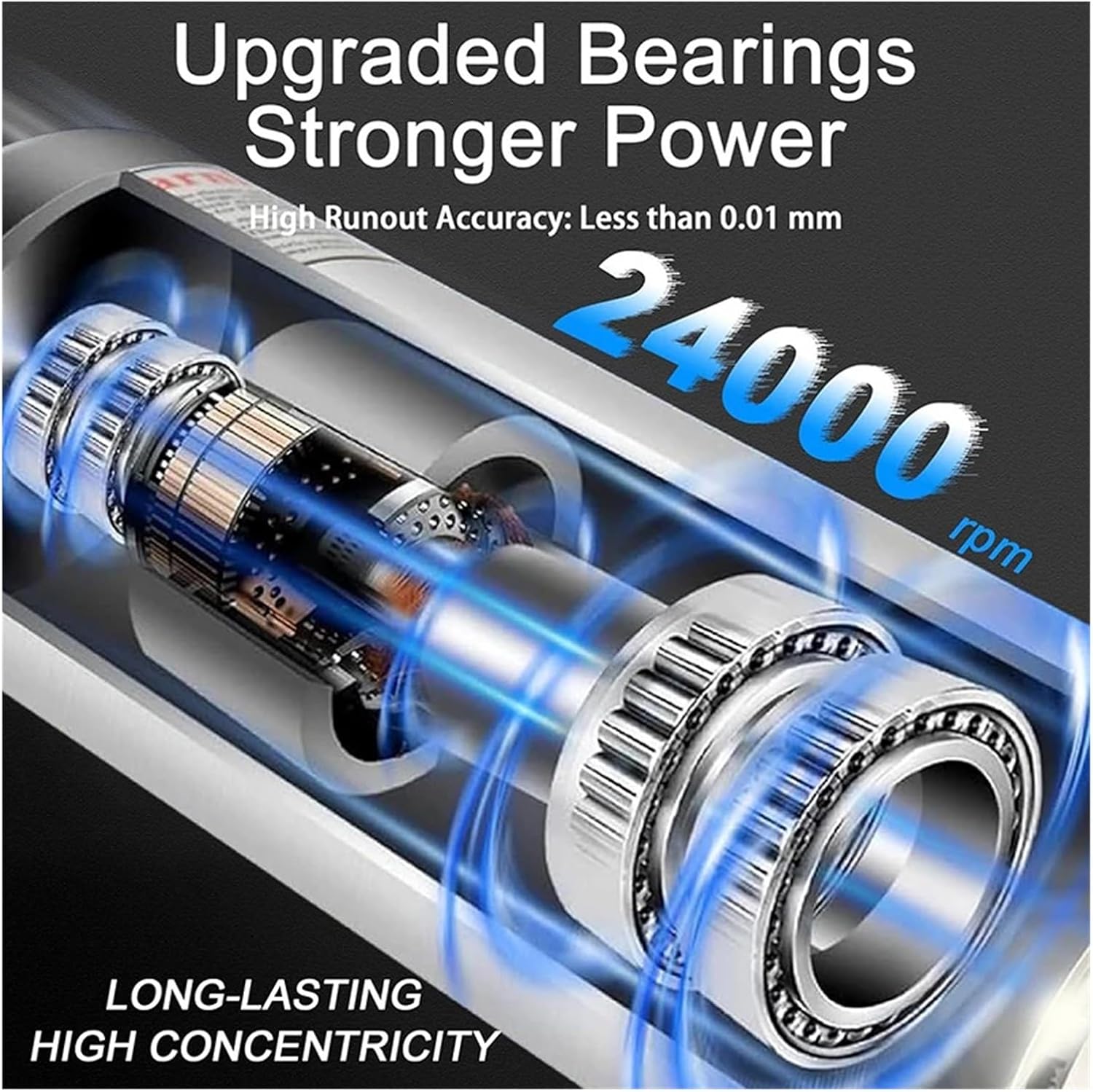 1.5KW 2.2KW CNC Spindle Motor 220V Water Cooled Engraving Machine Z Axis Shaft 80mm Spindle ER11 ER16 ER20 Collet Chuck(2.2KW-80x213-ER20)