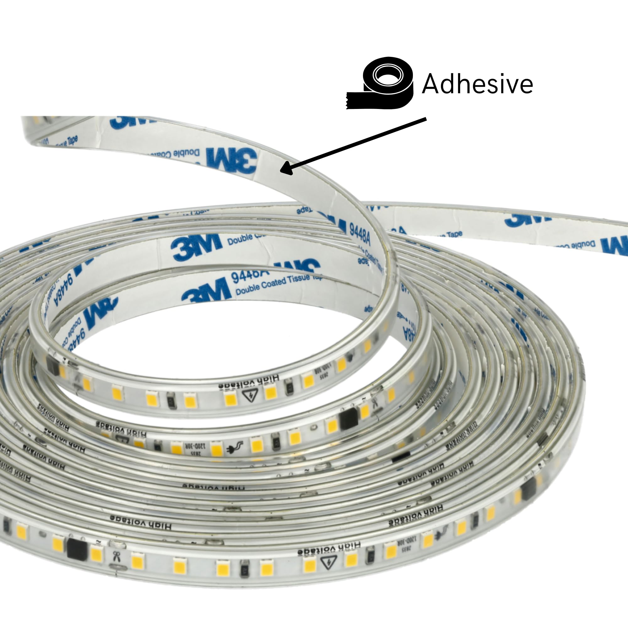Tira LED Lumi, color blanco neutro, 4000 K, 12 V, rollo de 5 metros, 12