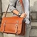 Retro Man Handbag Briefcase Top-grain Leather Shoulder Bag Laptop Genuine Fashion
