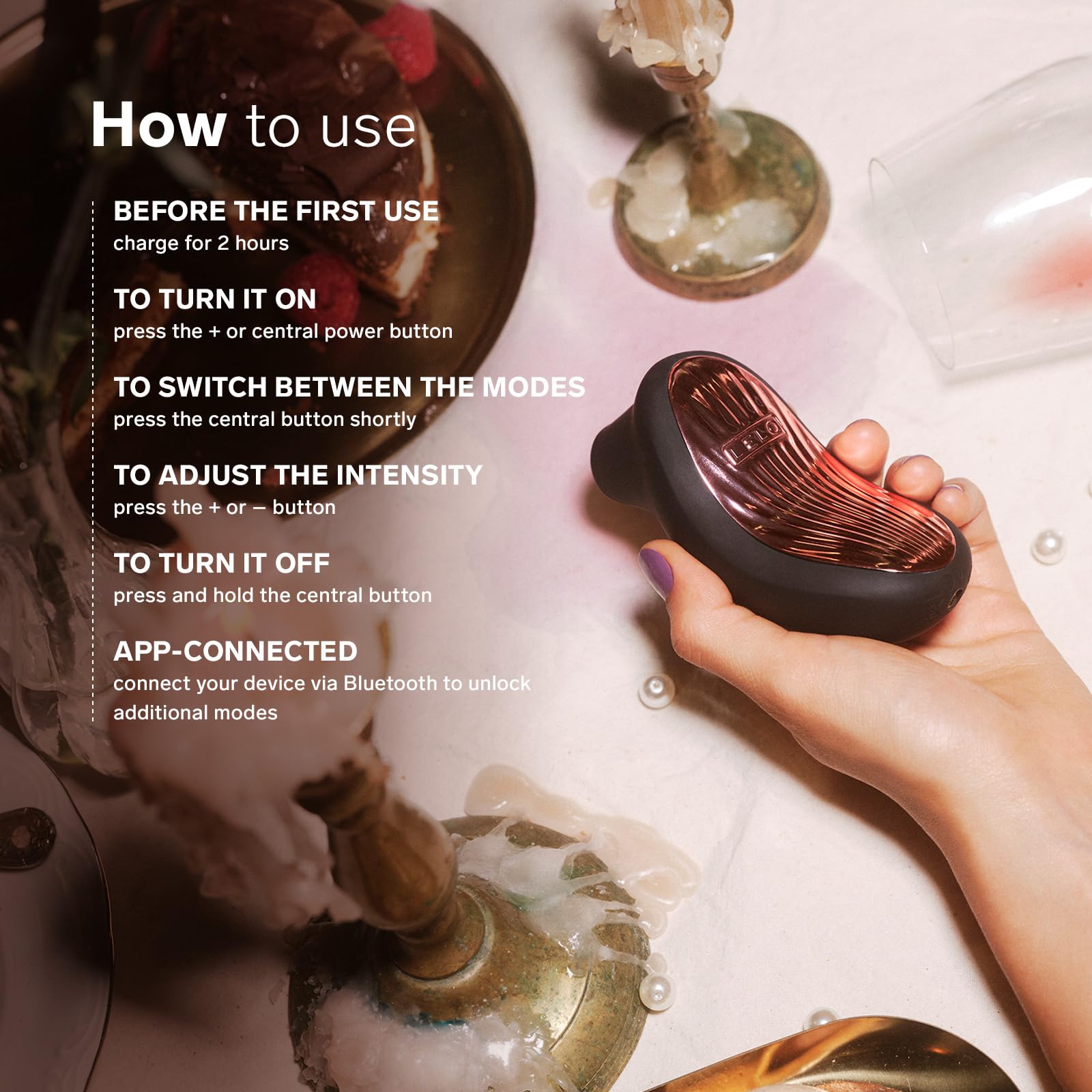 LELO SONA 3 Cruise, Masajeador Sónico Femenino con Aplicación por Bluetooth, Succionador de Clítoris Femenino, Juguetes Eroticos, 12 Modos con Más Potencia y Tecnología de Ondas Sónicas (Black)