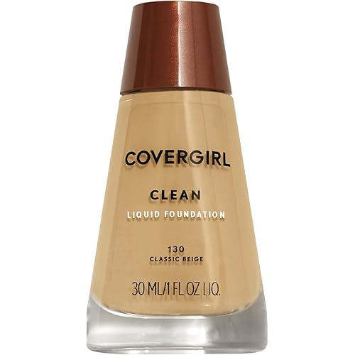 COVERGIRL Clean Makeup Foundation Classic Beige 130, 1 oz (packaging may vary)