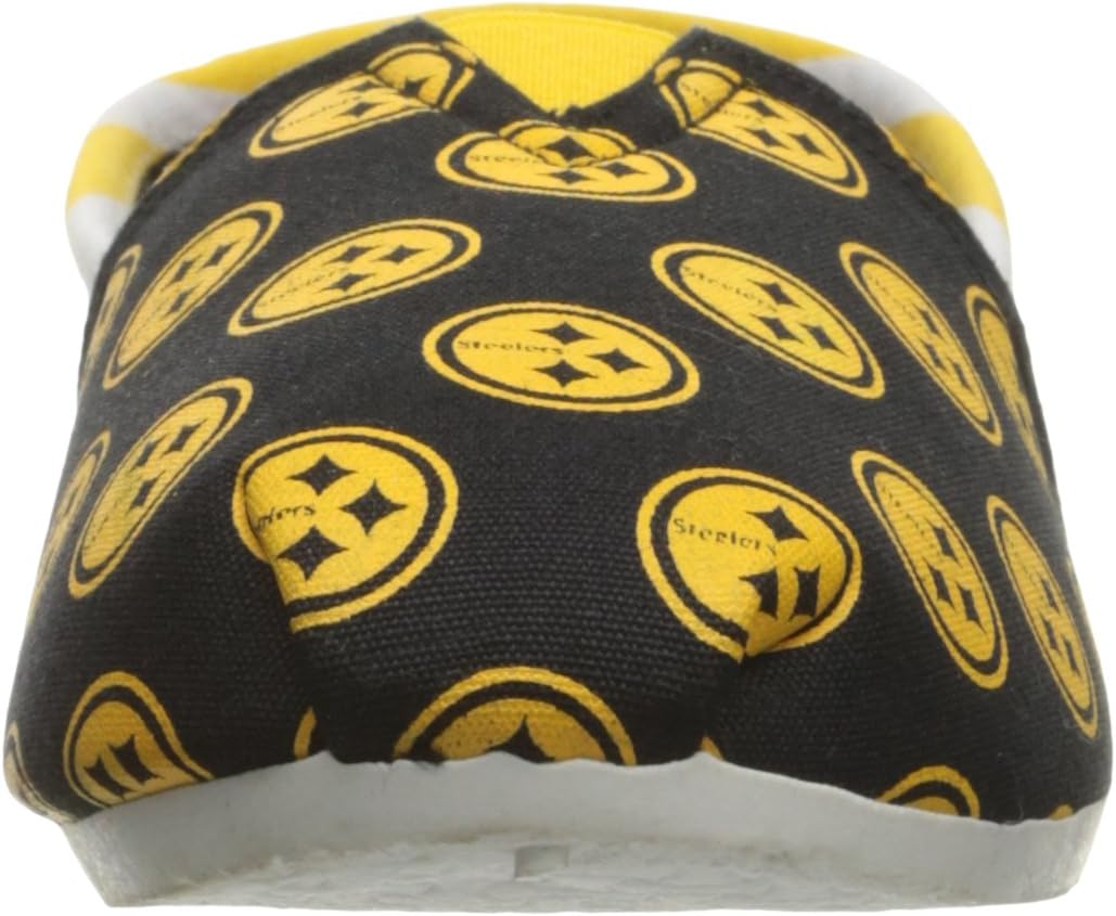 FOCO Women's NFL Team Logo Ladies Fashion Slip On Canvas Shoes