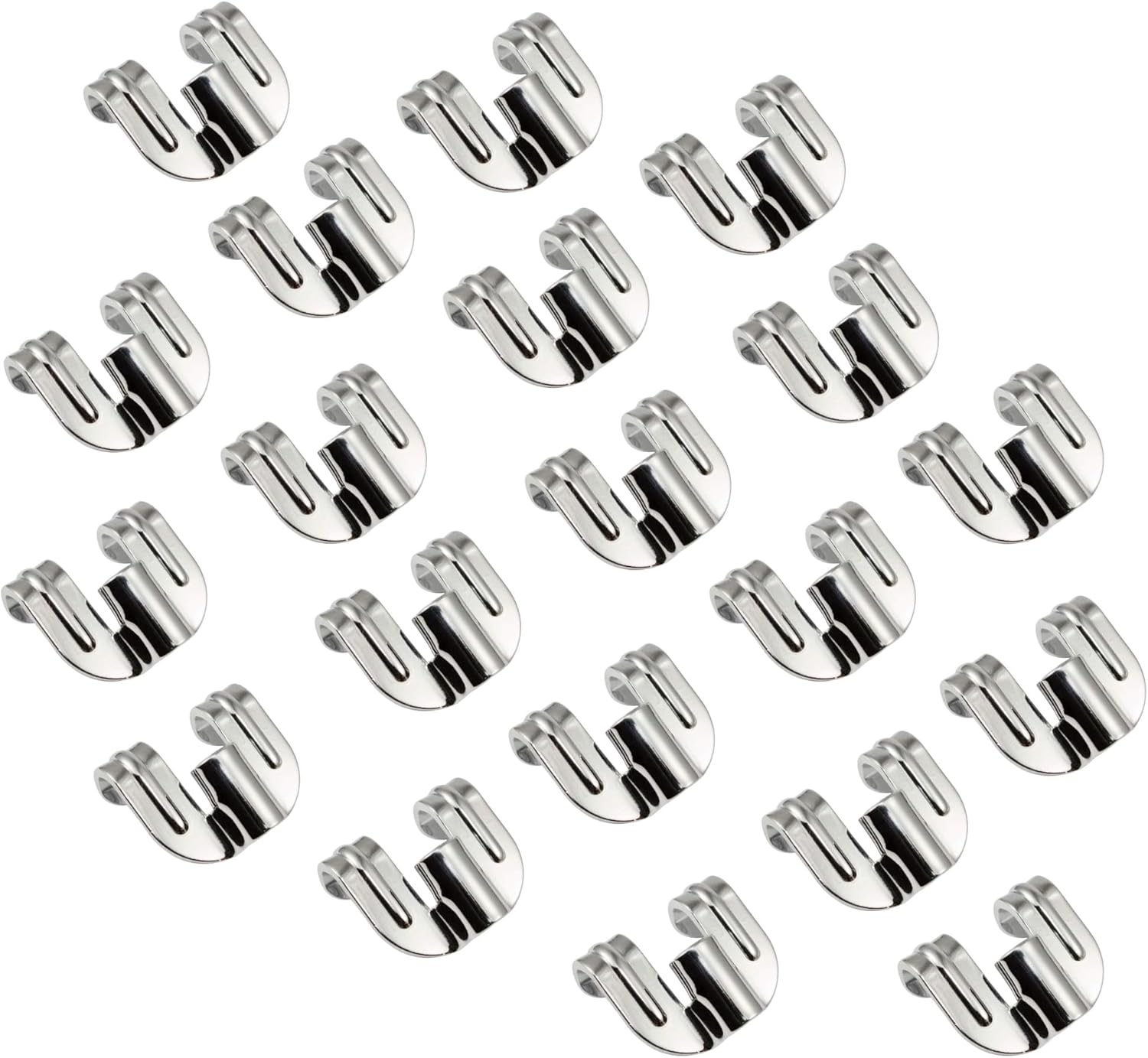 AIAS Snare and Tom Drum Claws for Wood Hoops – Chrome-Plated Steel, 20-Pack, Replacement Drum Hardware