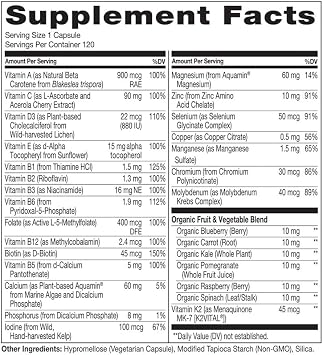 NATURELO Calcium Supplement - for Bone Strength with Calcium 600mg - 240 Vegetarian Capsules and One Daily Multivitamin for Women 50+ (Iron Free) - 120 Capsules - 4 Month Supply Bundle