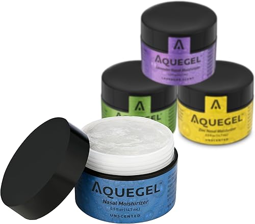 Paquete variado (compra 3, obtén 1 gratis!) Alivio de la humedad nasal de 12 horas, hidratante nasal para terapia de oxígeno, nariz seca, sequedad