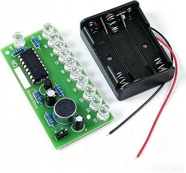 ISolderStore Colorful 10 LEDs Soldering Practice Board Electronic DIY Kits CD4017 Soldering Practice Kit for Teens Kids Adults