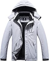 Vista 1 de Chaqueta de esquí impermeable para hombre, resistente al viento, cortavientos, abrigo de nieve cálido con capucha