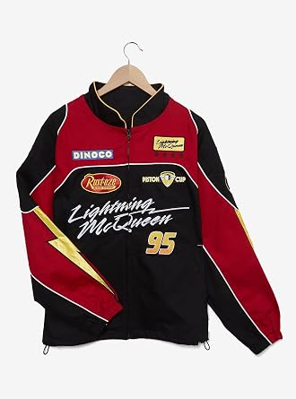 BoxLunch Disney Pixar Cars Lightning McQueen Moto Racing Jacket Exclusive