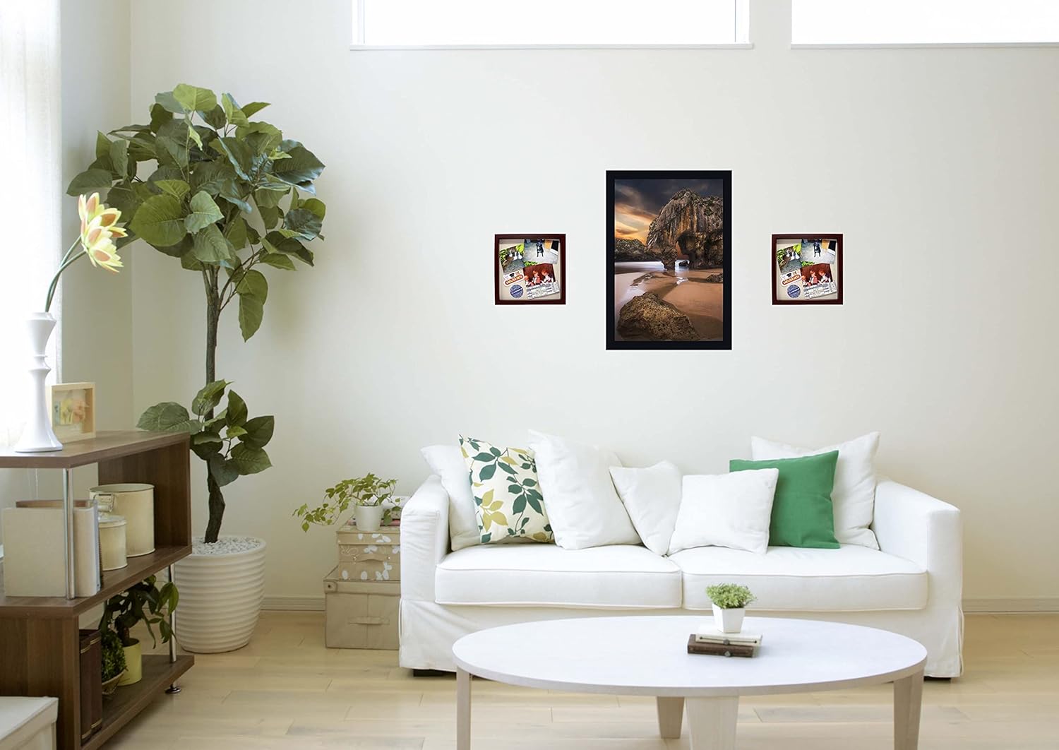 24x36 Black Gallery Poster Frame - Wide Molding - Includes Attached Vertical and Horizontal Hanging Hardware - Crystal Clear Plexiglass Front - Display 24 x 36 Inch Picture Photo or Art