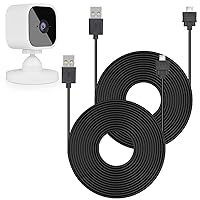 Vista 1 de ALERTCAM Paquete de 2 cables de carga de 25 pies para Blink Mini y Blink Mini Pan-Tilt, cable USB de extensión para alimentar continuamente tu