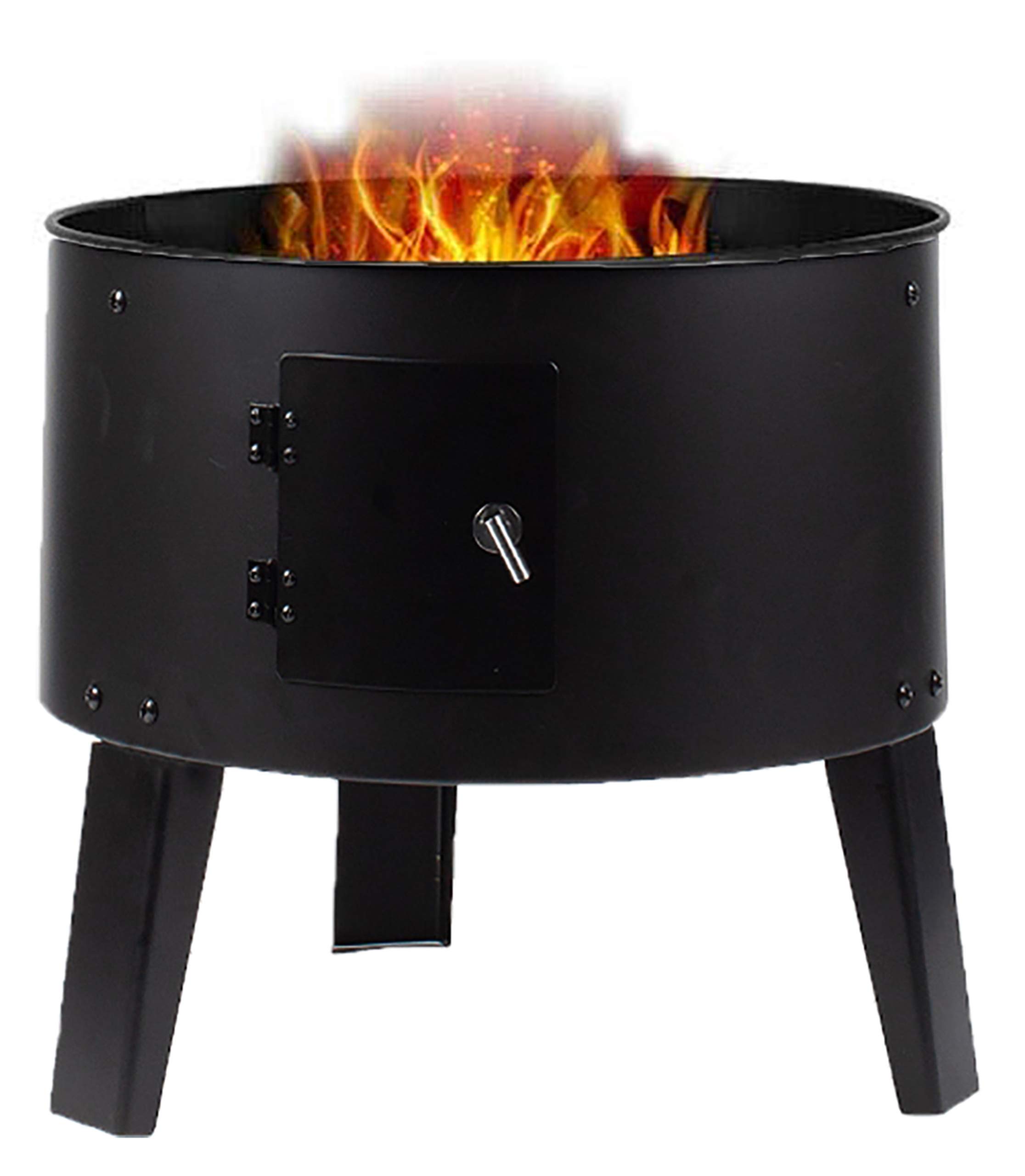 GrillMaster Grill Węglowy SmokeHouse GM8000 + Wędzarnia + Termometr, Ogrodowy, Wędzenie, Gotowanie na Parze, Dwie Misy, Funkcja Paleniska