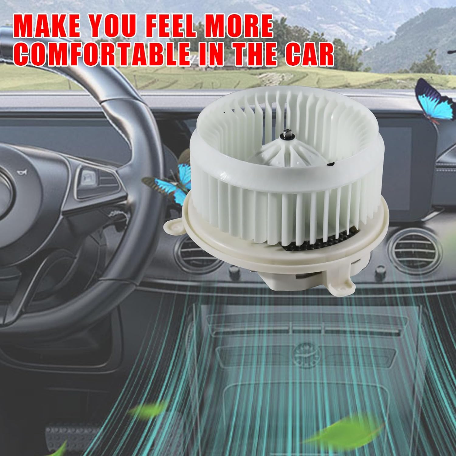 700298 AC Heater Blower Motor Fan Assembly Fit for Toyota Sienna 2011-2020 ， Sequoia 2008-2022，for Lexus ES350 2015，ES300h 2015-2018 Replace# 87103-0C051 700298 871030C051 75050, 8710333140