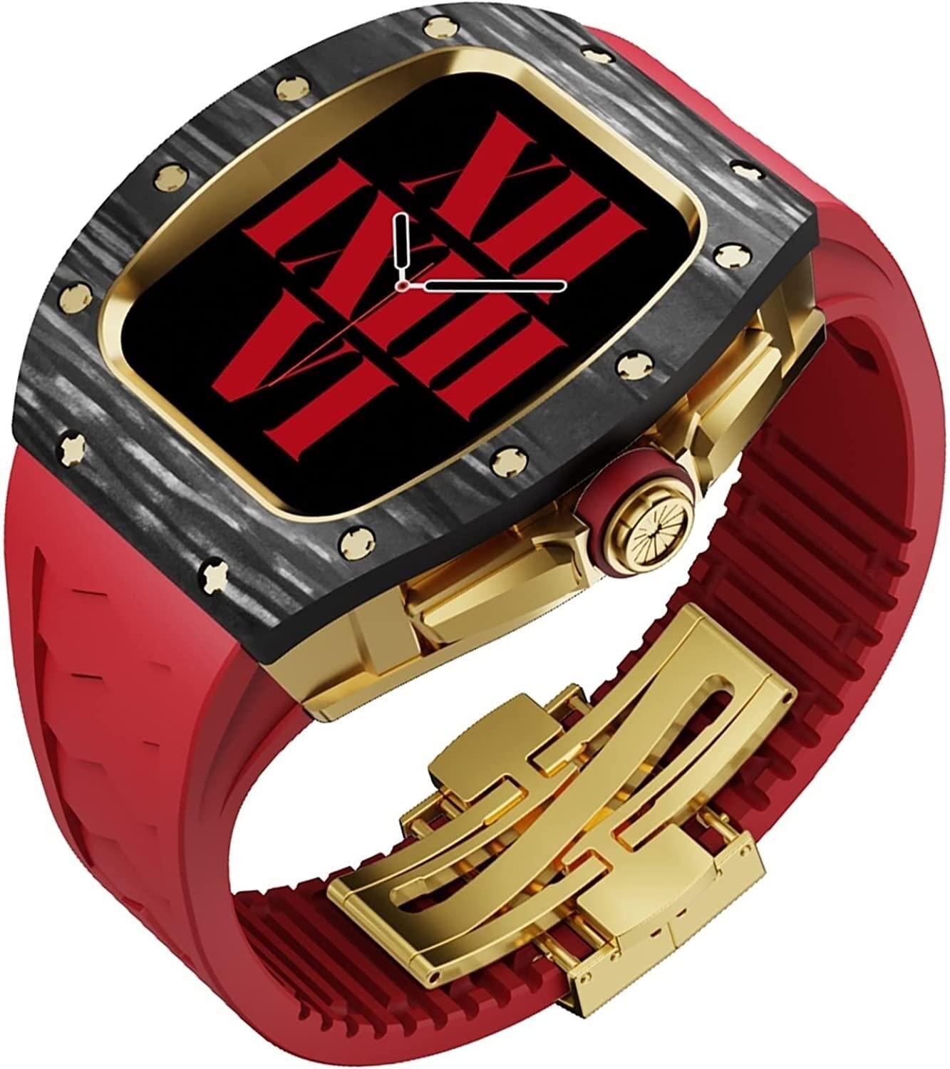Kit modification Apple Watch carbone et titane luxe SCHIK - 8
