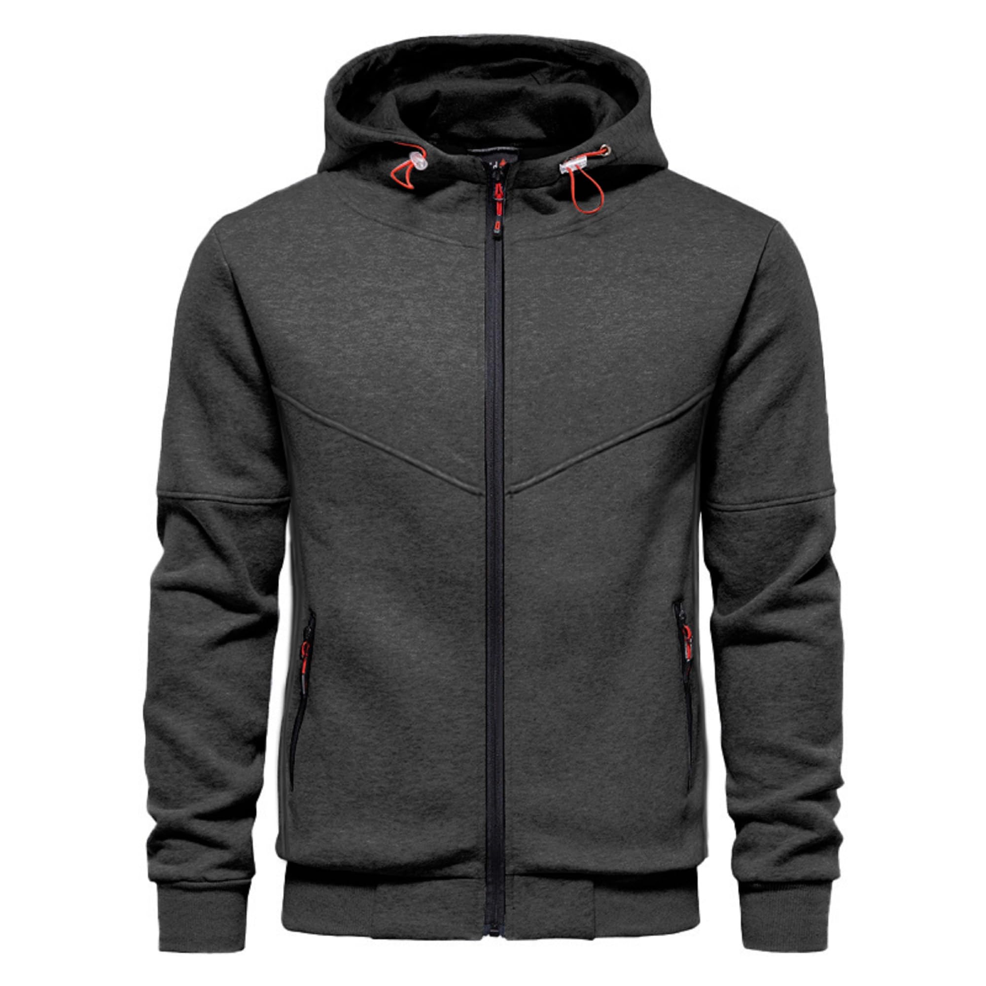 CTU Sudaderas con capucha para hombre, chaquetas de manga larga, forro polar, con cremallera, tallas S-4XL