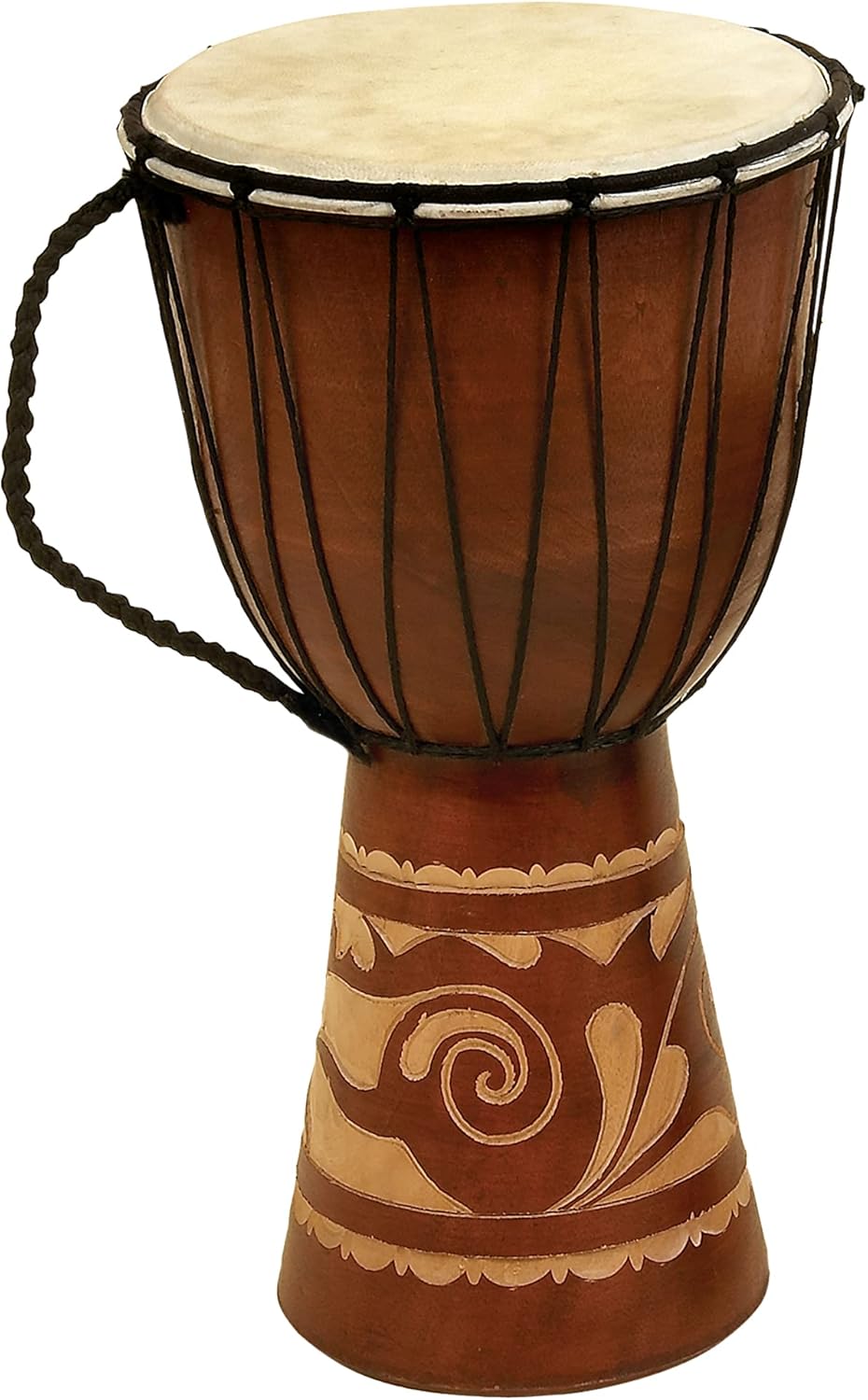 Comprar Deco 79 Wood Drum Handmade Djembe Sculpture with Rope Accents