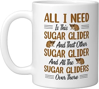 Australia Marsupial Wildlife Animal Lover Sugar Glider Ceramic Mug, White