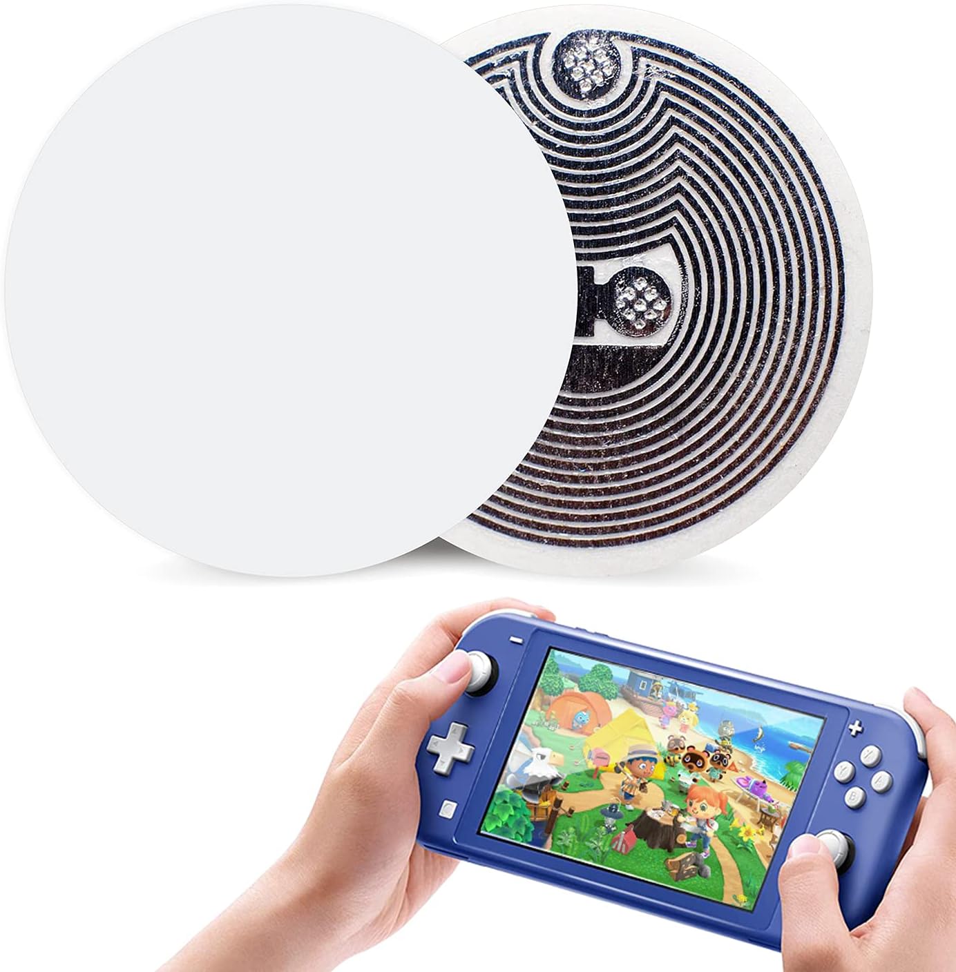 20pcs NFC Stickers NTAG215 NFC Tags Round 25mm(1 inch) Compatible with TagMo for All NFC Enabled Phones and Devices