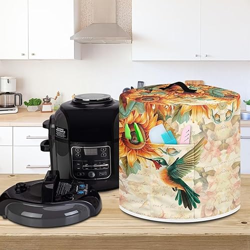 Miniatura 9 de Dolyues Funda para olla a presión de abeja con bolsillo de almacenamiento, funda decorativa lavable para olla a presión eléctrica, olla arrocera,