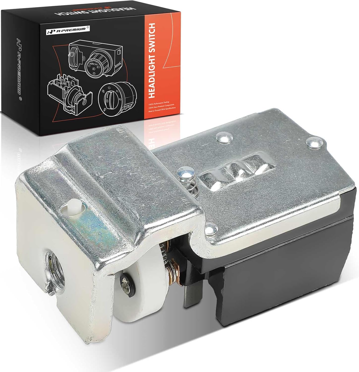 A-Premium Headlight Switch Instrument Panel Headlamp Dimmer Switch Compatible with Ford E-100 E-150 E-200 E-250 E-300 E-350 Econoline, Mustang, Fiesta, Courier, Thunderbird & Mercury Cougar, Montego