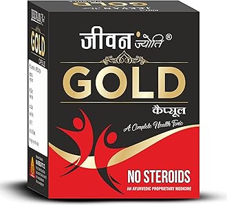 Jeevan Jyoti Gold Capsule – Ayurvedic Vitality & Strength Booster for Men | Energy & Stamina Support | Pack of 2 Boxes
