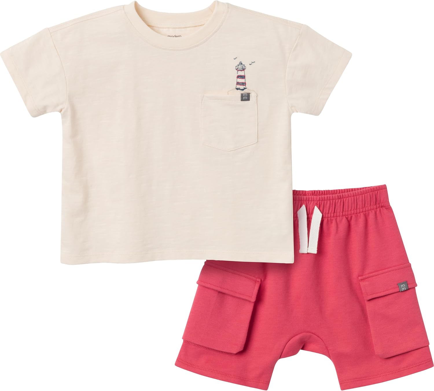 Modern Moments by Gerber baby-boys 2-piece Top & Cargo Short Set