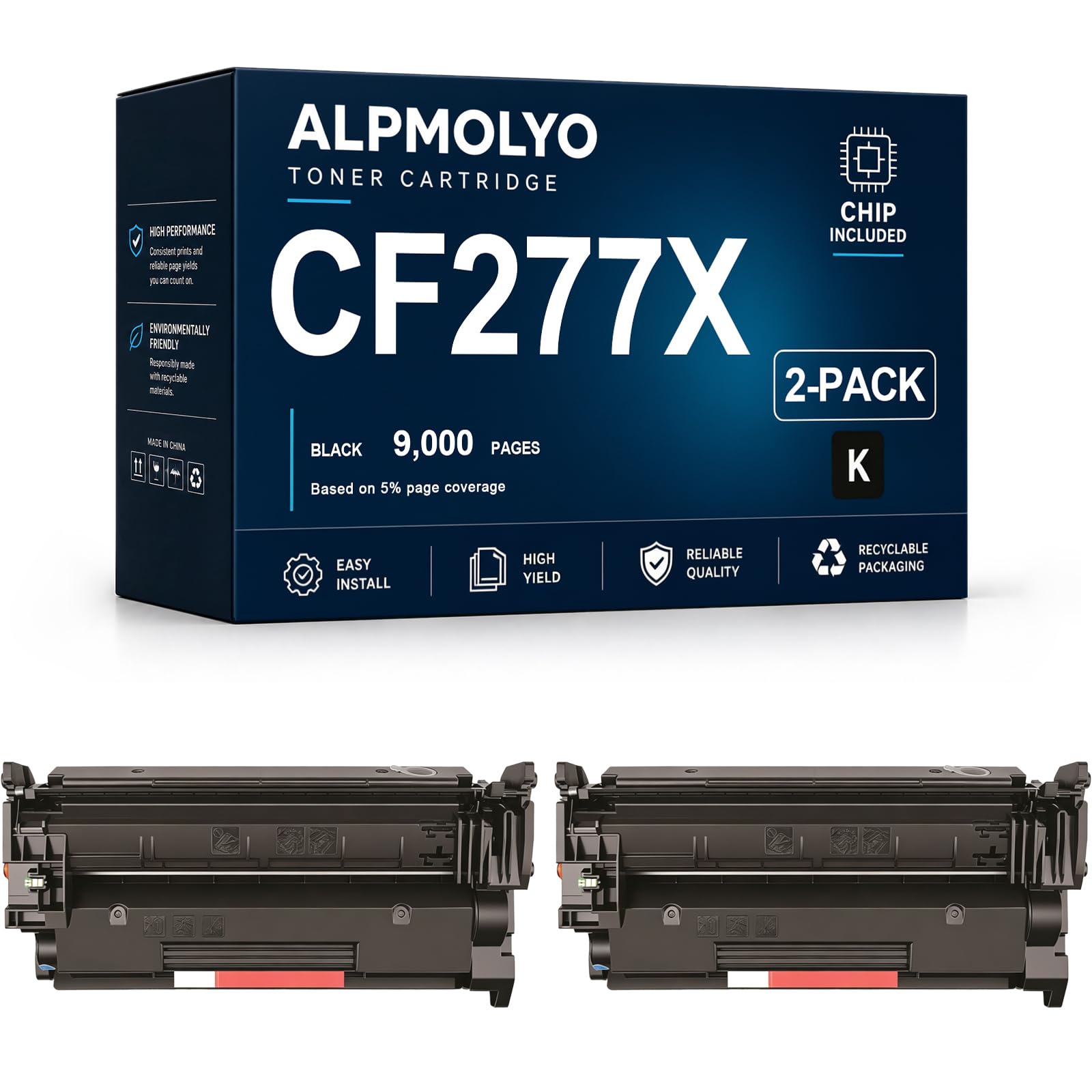 CF277X sostituzione della cartuccia di toner ad alta resa per CF277X, compatibile con HP M429dw/M429fdn/M429fdw/M329dw, con chip