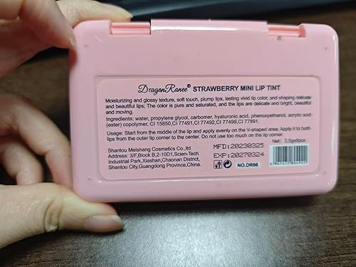 Miniatura 8 de Juego de tintes de labios de 6 colores, tinte de labios de larga duración impermeable, tinte de labios acuoso brillante natural, mini lápiz labial