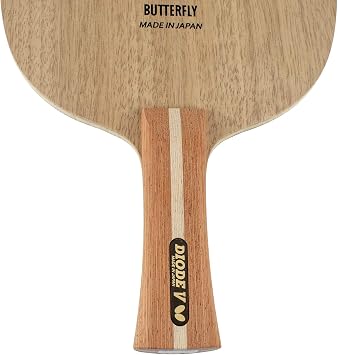 Butterfly Diode V Table Tennis Blade - All-Wood Chopper/Modern Defender Blade - Diode V Blade - Professional Table Tennis Blade - Available in FL and ST Handle Styles - Made in Japan