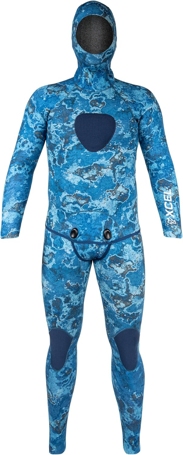 XCEL Mens Free Diver 2-Piece Hooded Fullsuit 3mm