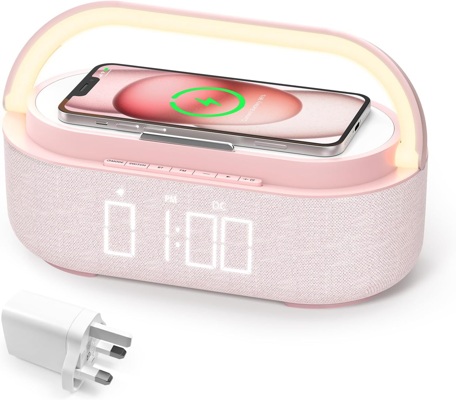 COLSUR 【2024 Newest】 Radio Alarm Clock Bluetooth Speaker, 15W Wireless